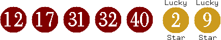 12 17 31 32 40 (02 09)