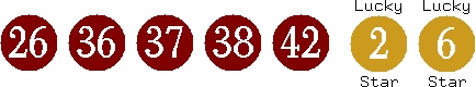 26 36 37 38 42 (02 06)