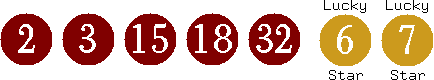 02 03 15 18 32 (06 07)