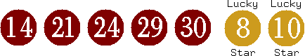 14 21 24 29 30 (08 10)