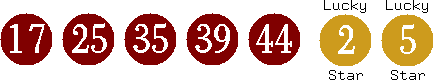 17 25 35 39 44 (02 05)