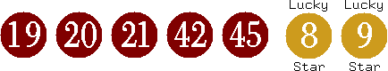 19 20 21 42 45 (08 09)