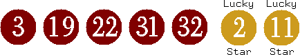03 19 22 31 32 (02 11)