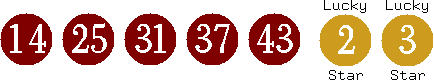 14 25 31 37 43 (02 03)