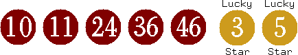 10 11 24 36 46 (03 05)