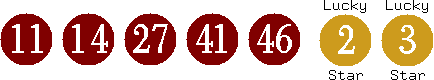 11 14 27 41 46 (02 03)