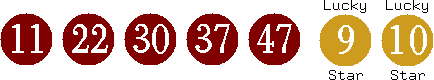 11 22 30 37 47 (09 10)
