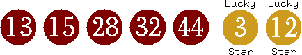 13 15 28 32 44 (03 12)