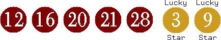 12 16 20 21 28 (03 09)