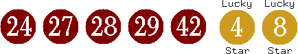 24 27 28 29 42 (04 08)