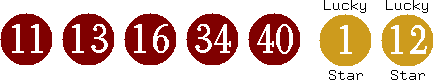 11 13 16 34 40 (01 12)