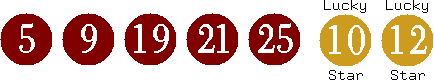 05 09 19 21 25 (10 12)
