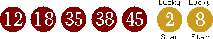 12 18 35 38 45 (02 08)
