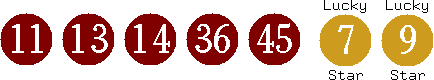 11 13 14 36 45 (07 09)