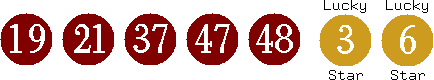 19 21 37 47 48 (03 06)