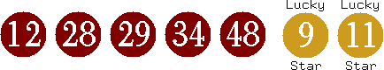 12 28 29 34 48 (09 11)