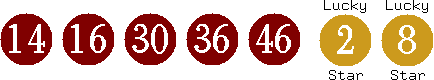14 16 30 36 46 (02 08)