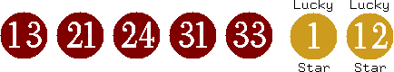 13 21 24 31 33 (01 12)