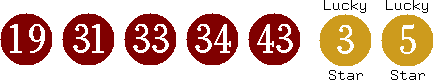 19 31 33 34 43 (03 05)
