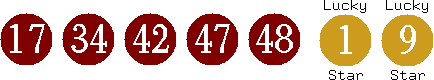17 34 42 47 48 (01 09)