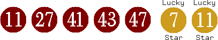 11 27 41 43 47 (07 11)
