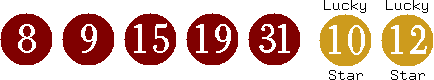 08 09 15 19 31 (10 12)