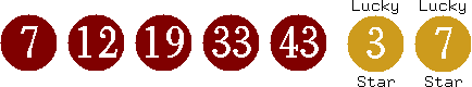 07 12 19 33 43 (03 07)