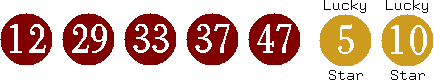 12 29 33 37 47 (05 10)