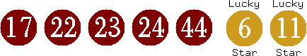 17 22 23 24 44 (06 11)