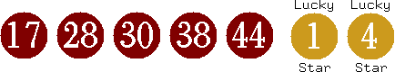 17 28 30 38 44 (01 04)