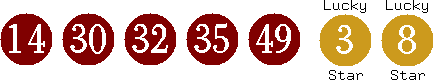 14 30 32 35 49 (03 08)