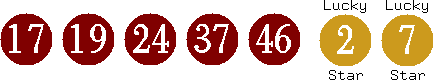 17 19 24 37 46 (02 07)