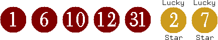 01 06 10 12 31 (02 07)