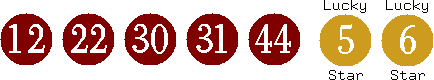 12 22 30 31 44 (05 06)