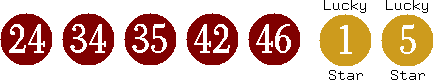 24 34 35 42 46 (01 05)