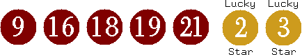 09 16 18 19 21 (02 03)
