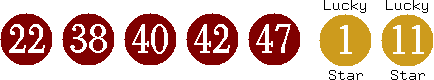 22 38 40 42 47 (01 11)