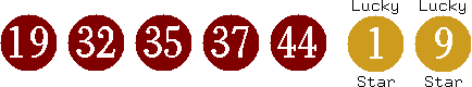 19 32 35 37 44 (01 09)