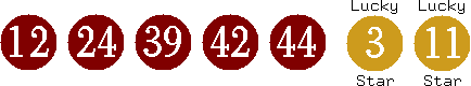 12 24 39 42 44 (03 11)