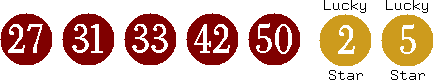 27 31 33 42 50 (02 05)