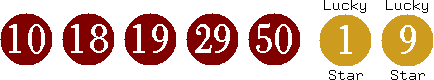 10 18 19 29 50 (01 09)