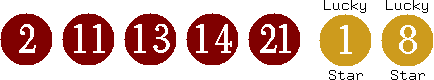 02 11 13 14 21 (01 08)