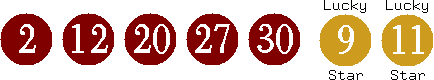 02 12 20 27 30 (09 11)
