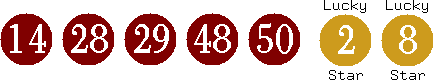 14 28 29 48 50 (02 08)