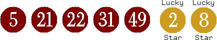 05 21 22 31 49 (02 08)