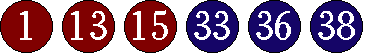 [01 13 15 33 36 38]