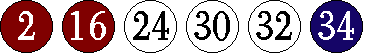 [02 16 24 30 32 34]
