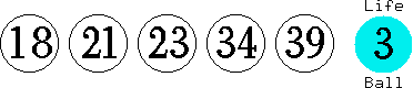 18 21 23 34 39 (03)