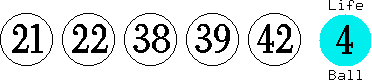 21 22 38 39 42 (04)