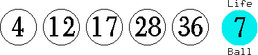 04 12 17 28 36 (07)